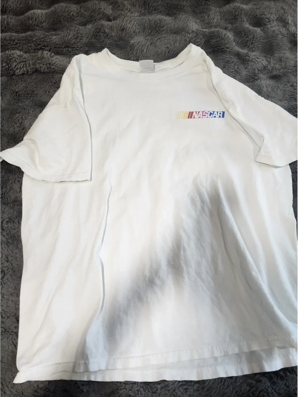 Bank Of America Nascar T-shirt Racing Colorful 2 side Gildan XL